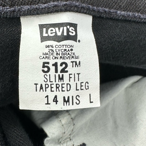 Vintage 2001 Levis 512 Slim Fit Tapered Leg Sz 14 Mom Jeans U0 - Picture 4 of 5